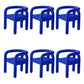 Modern Style Arm Chair Fabric Dining Arm Chair for Living Room Blue 6 Piece Set Clearhalo 'Dining Chairs' 'Dining Tables & Seating' 'dining_chair' 'furn' 'furn_dining_chair' 'Furniture' 'Kitchen & Dining Furniture' 6531327