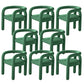 Modern Style Arm Chair Fabric Dining Arm Chair for Living Room Green 8 Piece Set Clearhalo 'Dining Chairs' 'Dining Tables & Seating' 'dining_chair' 'furn' 'furn_dining_chair' 'Furniture' 'Kitchen & Dining Furniture' 6531332