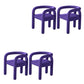 Modern Style Arm Chair Fabric Dining Arm Chair for Living Room Purple 4 Piece Set Clearhalo 'Dining Chairs' 'Dining Tables & Seating' 'dining_chair' 'furn' 'furn_dining_chair' 'Furniture' 'Kitchen & Dining Furniture' 6531334