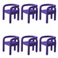 Modern Style Arm Chair Fabric Dining Arm Chair for Living Room Purple 6 Piece Set Clearhalo 'Dining Chairs' 'Dining Tables & Seating' 'dining_chair' 'furn' 'furn_dining_chair' 'Furniture' 'Kitchen & Dining Furniture' 6531335