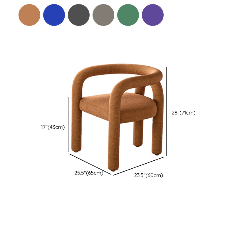 Modern Style Arm Chair Fabric Dining Arm Chair for Living Room Clearhalo 'Dining Chairs' 'Dining Tables & Seating' 'dining_chair' 'furn' 'furn_dining_chair' 'Furniture' 'Kitchen & Dining Furniture' 6531337