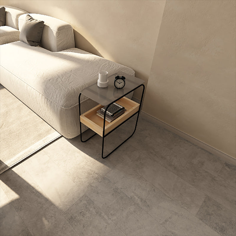 Modern Rectangular Glass Side End Table Sled Side Table with Metal Base Clearhalo 'Coffee & Accent Tables' 'End & Side Tables' 'end_side_tables' 'furn' 'furn_end_side_tables' 'Furniture' 'Living Room Furniture' 6531735