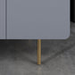 Console multimédia scandinave en faux bois, meuble TV pour salon