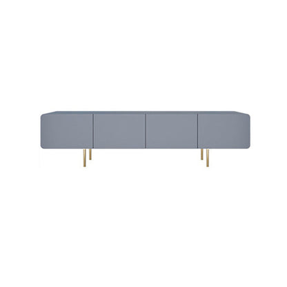 Console multimédia scandinave en faux bois, meuble TV pour salon