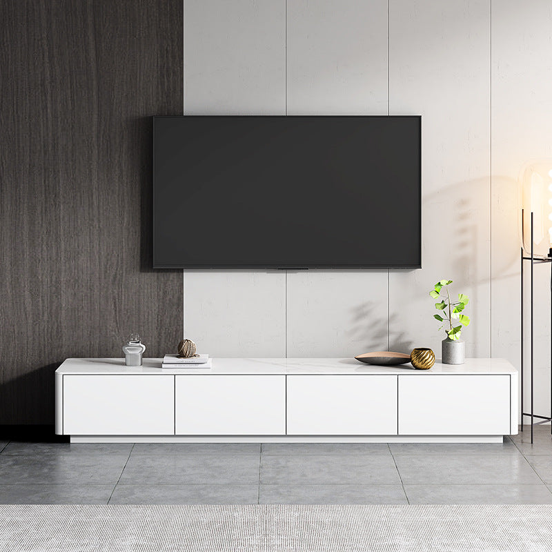 Modern TV Media Console Stone Media Console TV Stand for Living Room 79"L x 16"W x 14"H Clearhalo 'furn' 'furn_tv_stands_entertainment_centers' 'Furniture' 'Living Room Furniture' 'TV Stands & Entertainment Centers' 'TV Stands & Media Storage Furniture' 'tv_stands_entertainment_centers' 6531925
