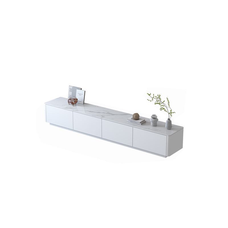 Modern TV Media Console Stone Media Console TV Stand for Living Room 63"L x 16"W x 14"H Clearhalo 'furn' 'furn_tv_stands_entertainment_centers' 'Furniture' 'Living Room Furniture' 'TV Stands & Entertainment Centers' 'TV Stands & Media Storage Furniture' 'tv_stands_entertainment_centers' 6531926