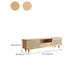 Console multimediale per TV in legno massello Supporto TV scandinavo con cassetto