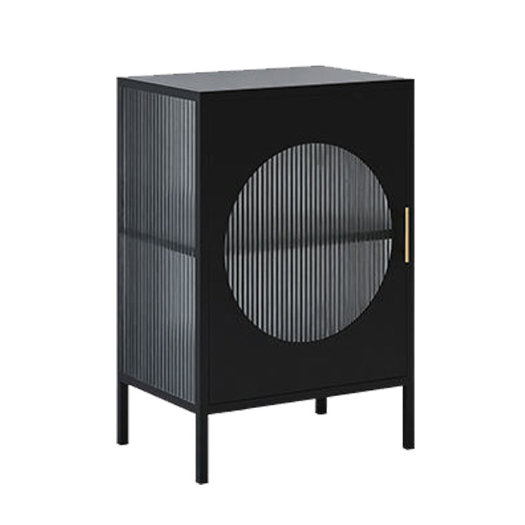 Mobile in metallo contemporaneo porte in vetro armadio per soggiorno