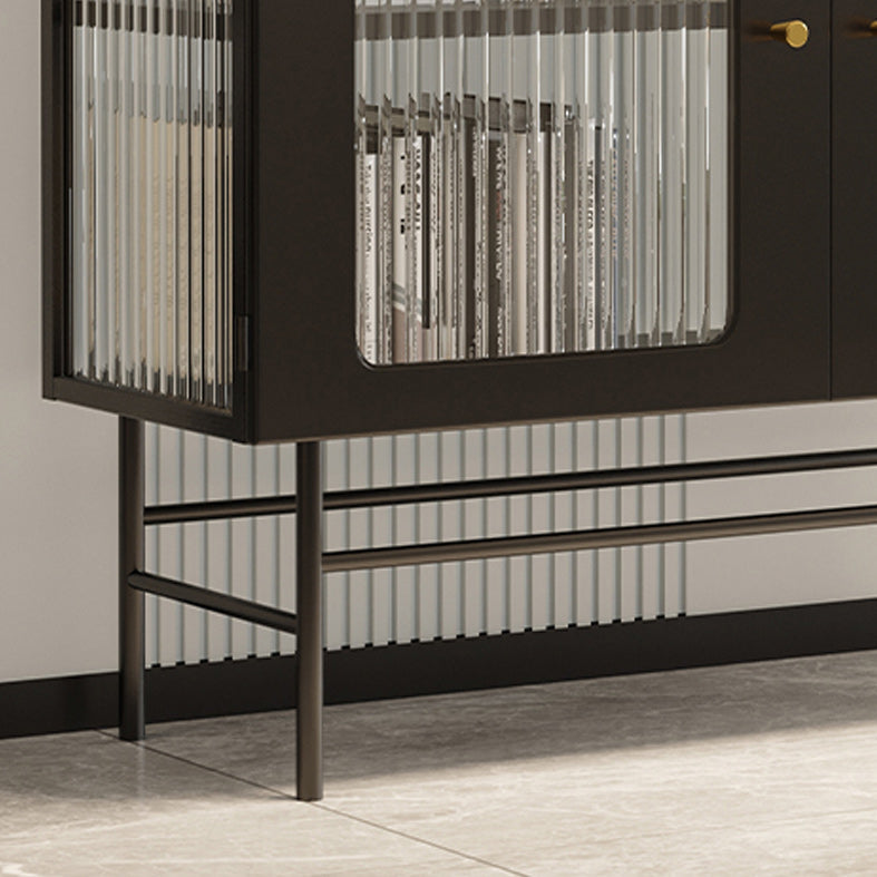 Mobile moderno in metallo Curio Porte in vetro Visualizzazione dell'armadio con gambe per soggiorno