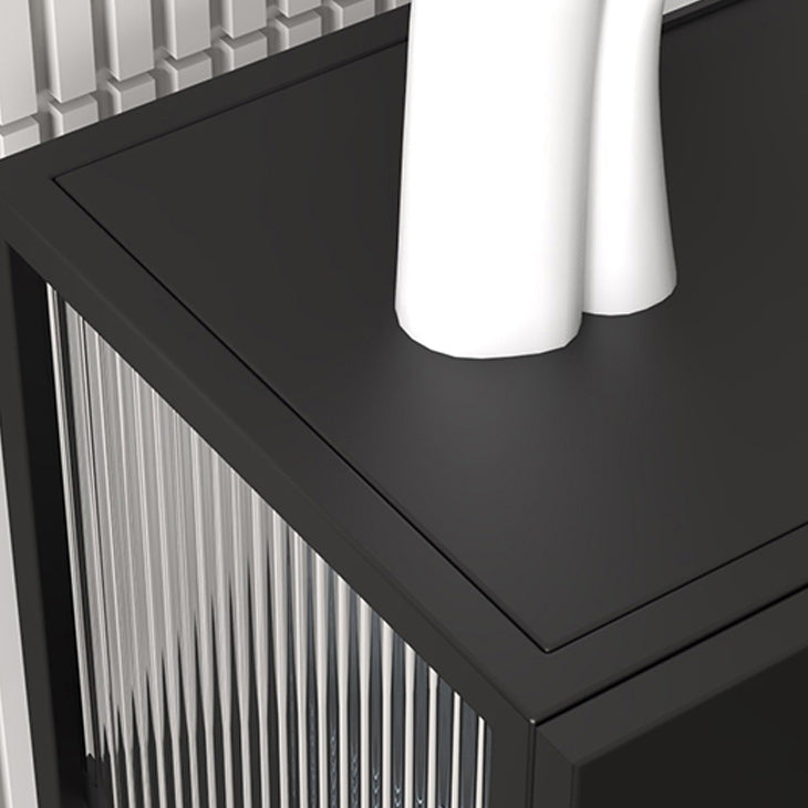 Mobile moderno in metallo Curio Porte in vetro Visualizzazione dell'armadio con gambe per soggiorno