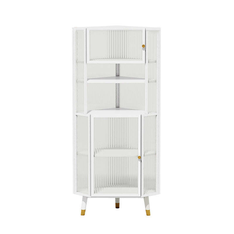 Armadio contemporaneo per esposizioni in metallo in porcellana per sala da pranzo