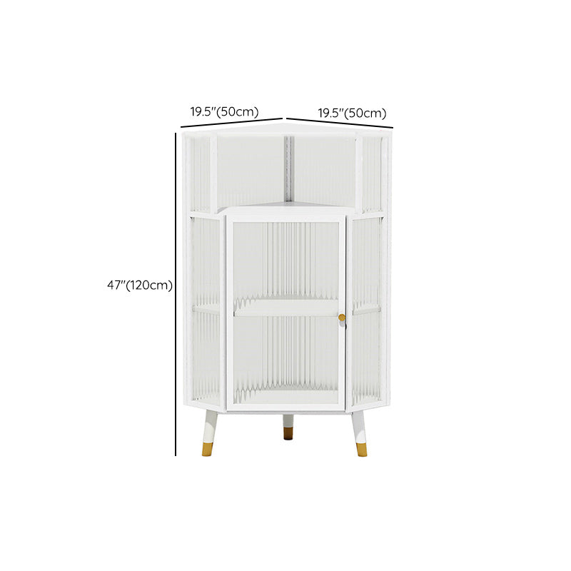 Armadio contemporaneo per esposizioni in metallo in porcellana per sala da pranzo