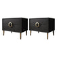 Contemporary Bedside Cabinet Solid Wood Night Table with 2 Drawers