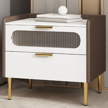 Stein am Nachtkabine zeitgenössischer Nachttisch mit 2 Schubladen