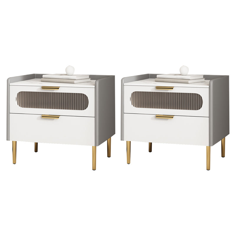 Stein am Nachtkabine zeitgenössischer Nachttisch mit 2 Schubladen