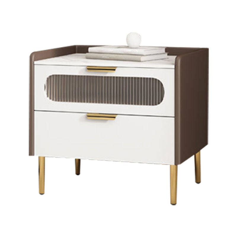 Stein am Nachtkabine zeitgenössischer Nachttisch mit 2 Schubladen