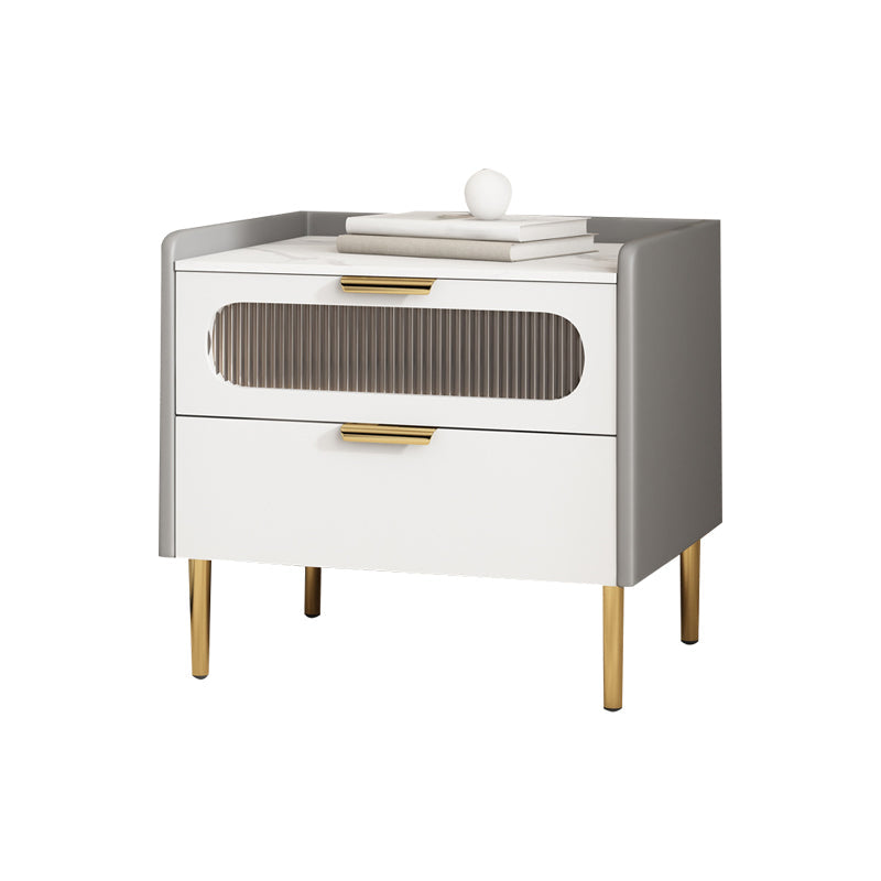 Stein am Nachtkabine zeitgenössischer Nachttisch mit 2 Schubladen