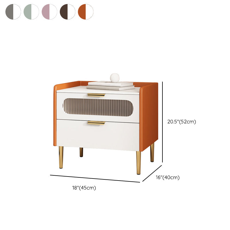 Stein am Nachtkabine zeitgenössischer Nachttisch mit 2 Schubladen