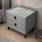 Drawer Storage Night Table Contemporary Bed Nightstand for Bedroom Dark Gray 1 Piece Clearhalo 'Bedroom Furniture' 'furn' 'furn_night_stand' 'Furniture' 'night_stand' 'Nightstands' 6532202