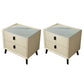 Drawer Storage Night Table Contemporary Bed Nightstand for Bedroom Beige 2 Piece Set Clearhalo 'Bedroom Furniture' 'furn' 'furn_night_stand' 'Furniture' 'night_stand' 'Nightstands' 6532207