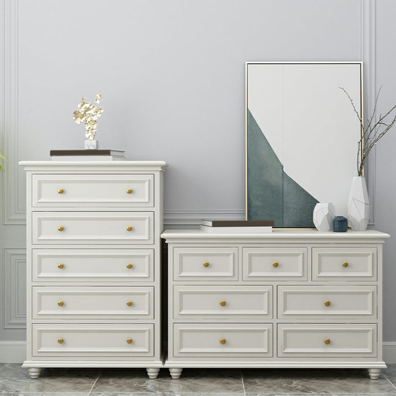 Solid Wood Storage Chest Dresser Classic Glam Chest with Drawers Clearhalo 'Bedroom Furniture' 'Dressers & Chests' 'dressers_chests' 'furn' 'furn_dressers_chests' 'Furniture' 6533591