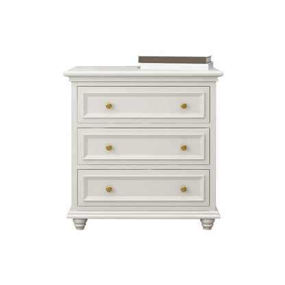 Solid Wood Storage Chest Dresser Classic Glam Chest with Drawers 31.5"L x 18"W x 31.5"H 3 Clearhalo 'Bedroom Furniture' 'Dressers & Chests' 'dressers_chests' 'furn' 'furn_dressers_chests' 'Furniture' 6533593