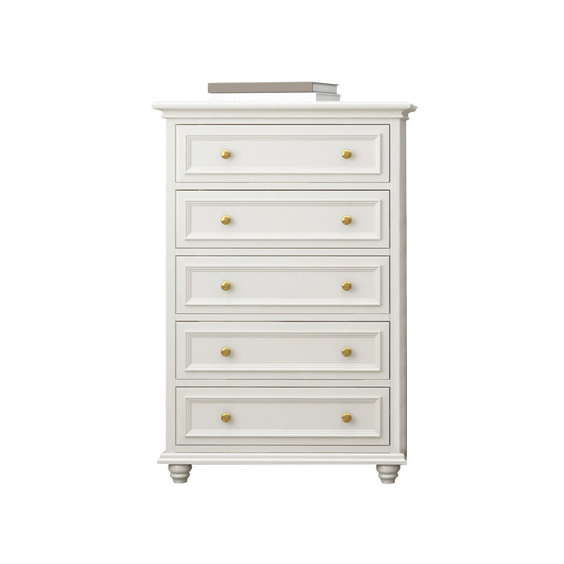 Solid Wood Storage Chest Dresser Classic Glam Chest with Drawers 31.5"L x 17.7"W x 47.2"H 5 Clearhalo 'Bedroom Furniture' 'Dressers & Chests' 'dressers_chests' 'furn' 'furn_dressers_chests' 'Furniture' 6533597
