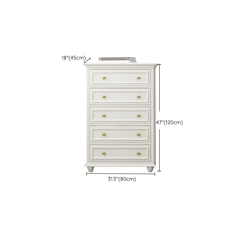 Solid Wood Storage Chest Dresser Classic Glam Chest with Drawers Clearhalo 'Bedroom Furniture' 'Dressers & Chests' 'dressers_chests' 'furn' 'furn_dressers_chests' 'Furniture' 6533609