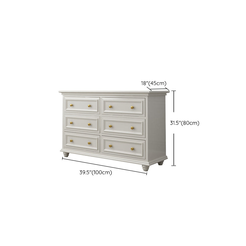 Solid Wood Storage Chest Dresser Classic Glam Chest with Drawers Clearhalo 'Bedroom Furniture' 'Dressers & Chests' 'dressers_chests' 'furn' 'furn_dressers_chests' 'Furniture' 6533610