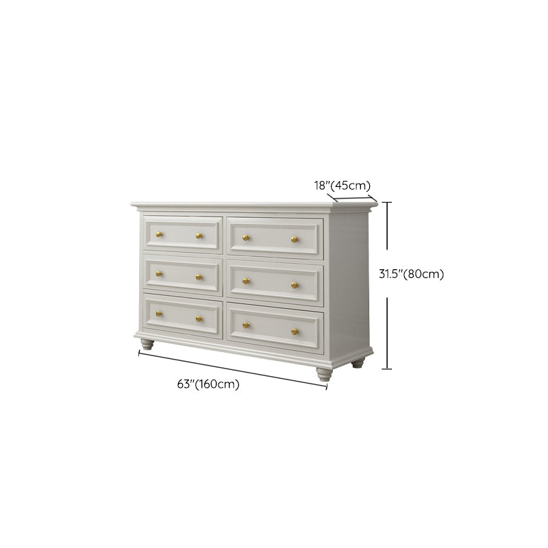 Solid Wood Storage Chest Dresser Classic Glam Chest with Drawers Clearhalo 'Bedroom Furniture' 'Dressers & Chests' 'dressers_chests' 'furn' 'furn_dressers_chests' 'Furniture' 6533613
