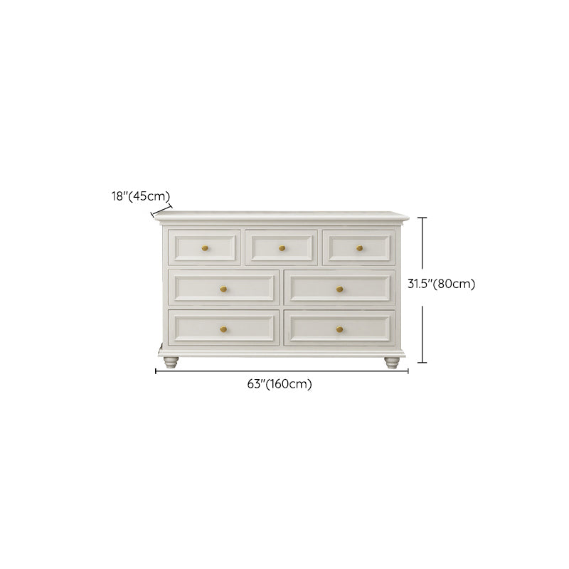Solid Wood Storage Chest Dresser Classic Glam Chest with Drawers Clearhalo 'Bedroom Furniture' 'Dressers & Chests' 'dressers_chests' 'furn' 'furn_dressers_chests' 'Furniture' 6533617
