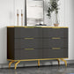 Commode de rangement en pierre de coffre de rangement contemporain de 11,7 pouces de largeur