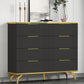 Commode de rangement en pierre de coffre de rangement contemporain de 11,7 pouces de largeur