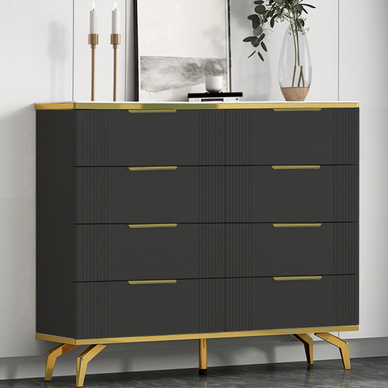 Commode de rangement en pierre de coffre de rangement contemporain de 11,7 pouces de largeur