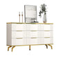 Commode de rangement en pierre de coffre de rangement contemporain de 11,7 pouces de largeur