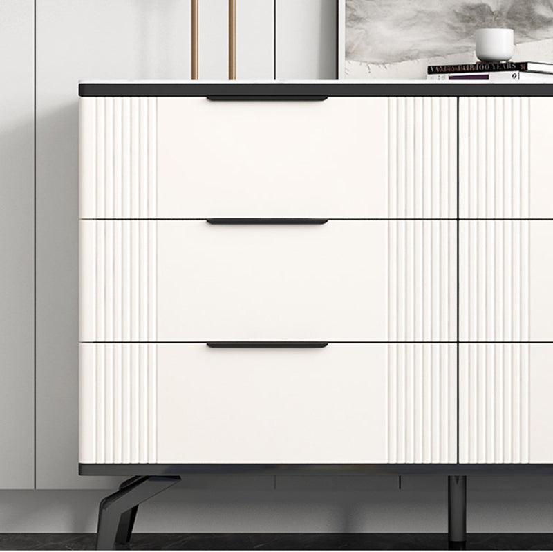 Commode de rangement en pierre de coffre de rangement contemporain de 11,7 pouces de largeur