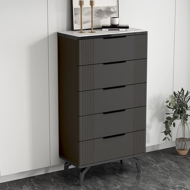 Commode de rangement en pierre de coffre de rangement contemporain de 11,7 pouces de largeur