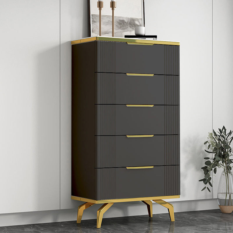 Commode de rangement en pierre de coffre de rangement contemporain de 11,7 pouces de largeur