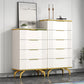 Commode de rangement en pierre de coffre de rangement contemporain de 11,7 pouces de largeur