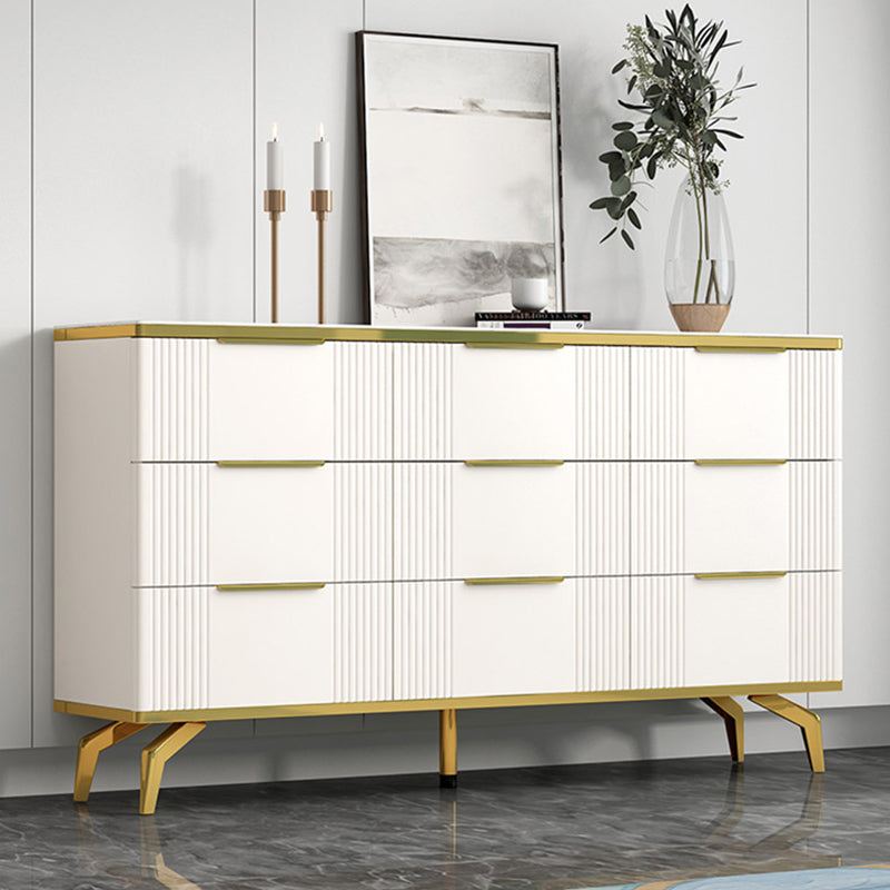 Commode de rangement en pierre de coffre de rangement contemporain de 11,7 pouces de largeur