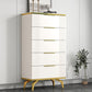Commode de rangement en pierre de coffre de rangement contemporain de 11,7 pouces de largeur