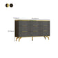 Commode de rangement en pierre de coffre de rangement contemporain de 11,7 pouces de largeur