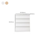 Contemporary Storage Chest Bedroom Engineered Wood Chest with Drawers