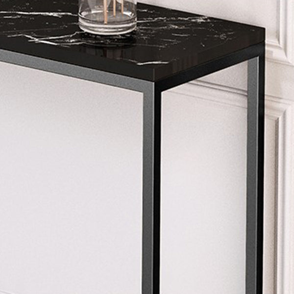 11 "W Console Console Console Tavolo di accento rettangolo di pietra