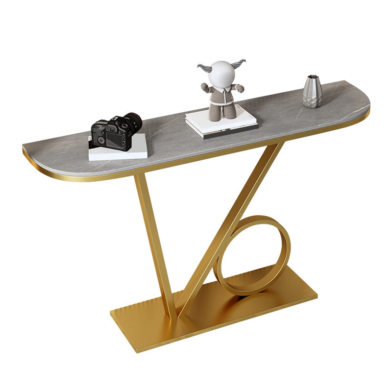 31" H Glam Console Accent Table Antique Finish Console Table