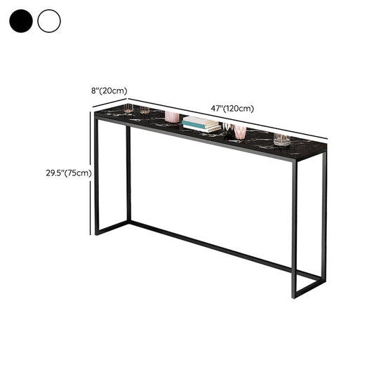 11 "W Console Console Console Tavolo di accento rettangolo di pietra