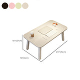 Engineered Wood Writing Desk Bedroom Contemporary Office Desk with White Legs