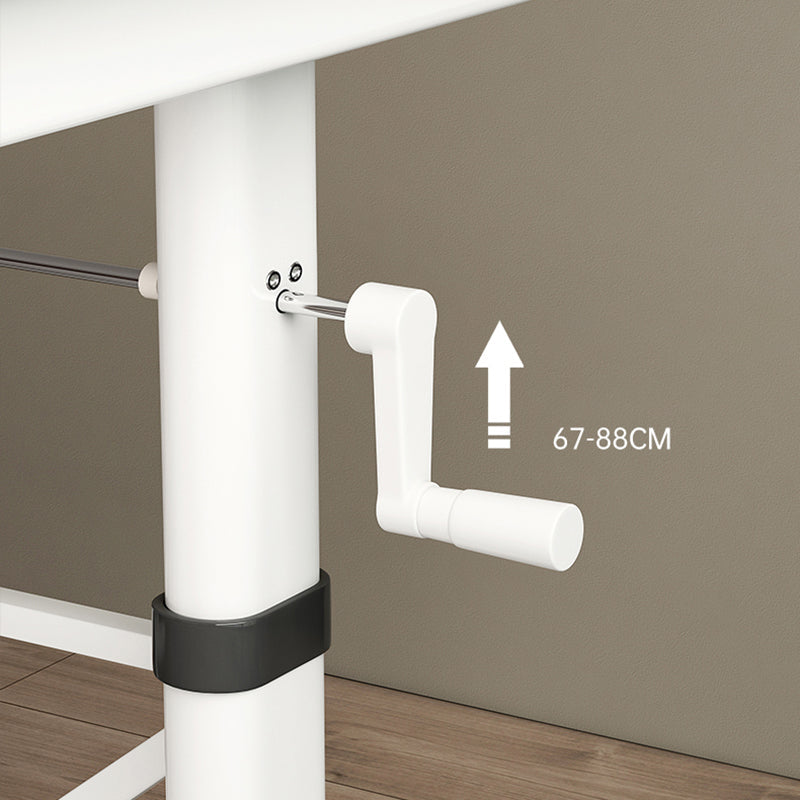 Modern Office Desk Manufactured Wood Adjustable Height Writing Desk Clearhalo 'furn' 'furn_office_desk' 'Furniture' 'Office Desks' 'Office Furniture' 'office_desk' 6534342