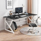 Zeitgenössischer Holz Office Desk Antique Finish Computer Desk mit Metallbeinen