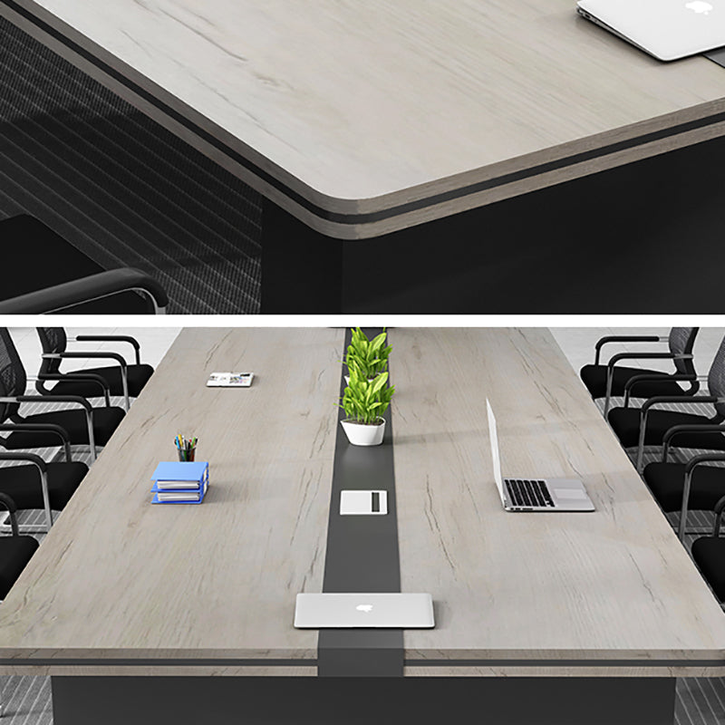 29,25 pollici di rettangolo della scrivania dell'ufficio contemporanea.